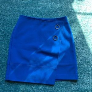 H&M asymmetrical cobalt blue skirt
